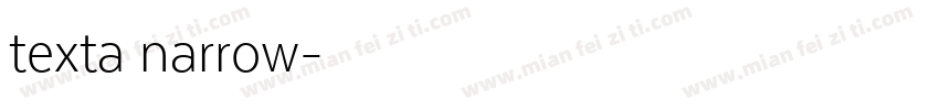 texta narrow字体转换